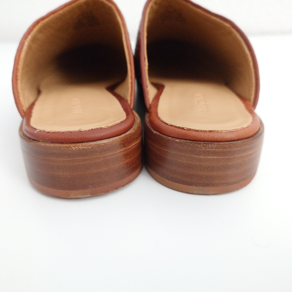 Nisolo Ama Woven Mule Brandy Leather Mules Slip On Sandals Shoes Size 9.5 - Picture 13 of 16